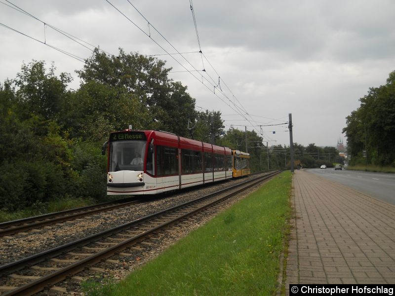 Bild: TW 650+702 auf der Schweden Schanze.