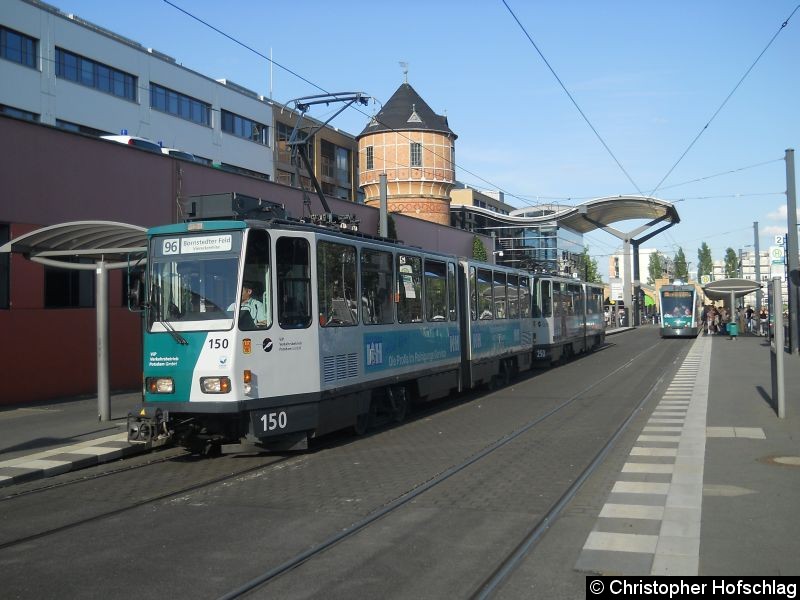 Bild: TW 150+250 am Hauptbahnhof auf der Linie 96.