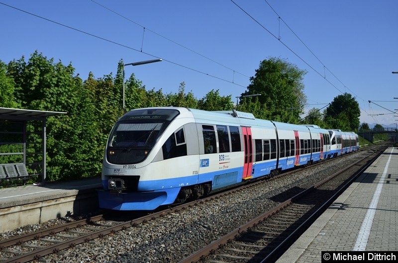 Bild: 643 111 + 643 110 der BOB auf dem Weg nach München Hbf. in Otterfing.