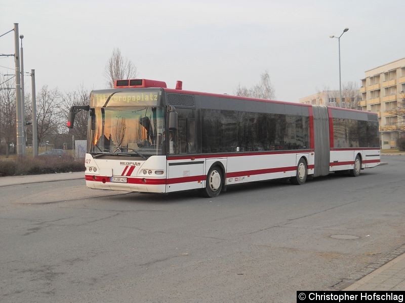 Bild: Bus 427 am Europaplatz.