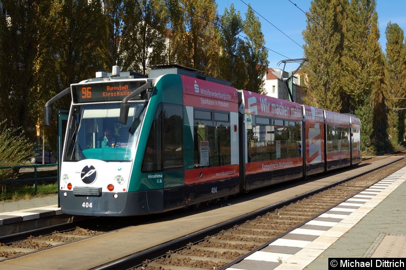 Bild: 404 als Linie 96 an der Haltestelle Marie-Juchacz-Str.