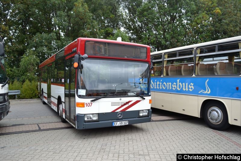Bild: Bus 107 beim Tag der offnen Tür auf den Betriebshof Urbicher Kreuz.