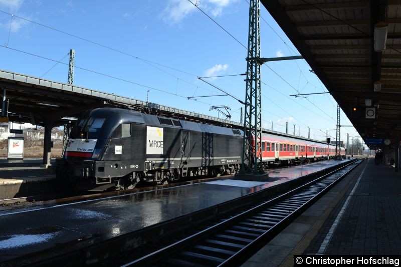 Bild: BR 182 518-2 als RB nach Eisenach in Weimar.