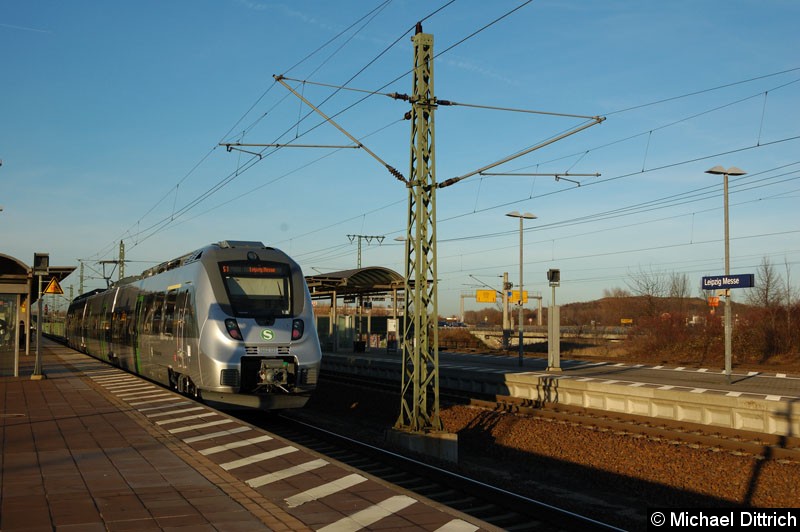 Bild: 1442 131 der S-Bahn Mitteldeutschland als S1 in Leipzig Messe.