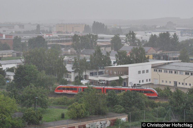 Bild: BR 642 auf dem Weg zum Erfurter Hauptbahnhof.