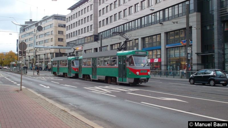 Bild: Eine T4D Traktion auf der Linie 1 im Bereich Innenstadt/Hauptbahnhof.