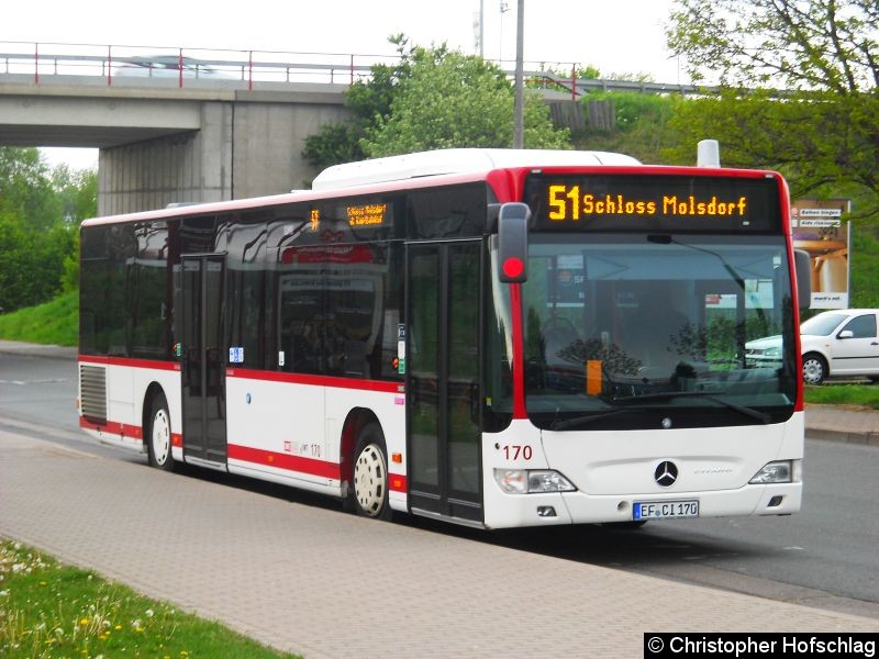 Bild: Bus 170 am Europaplatz als Linie 51
