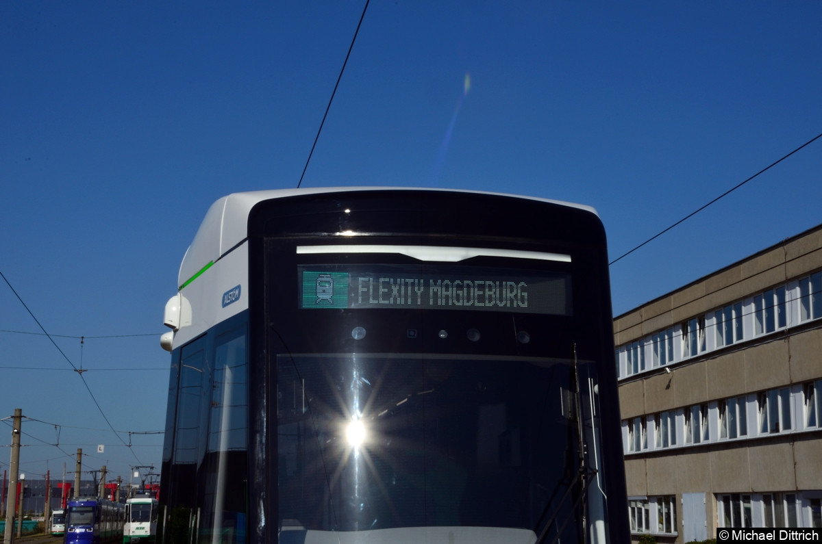 Bild: Ausstellungstext: Flexity Magdeburg