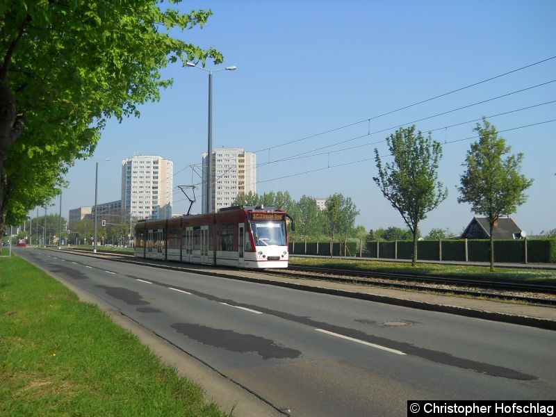 Bild: TW 623 in Höhe vom Klinikum.