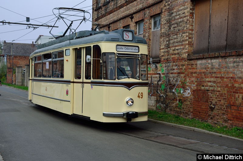 Bild: Wagen 49 in der Bachgasse.