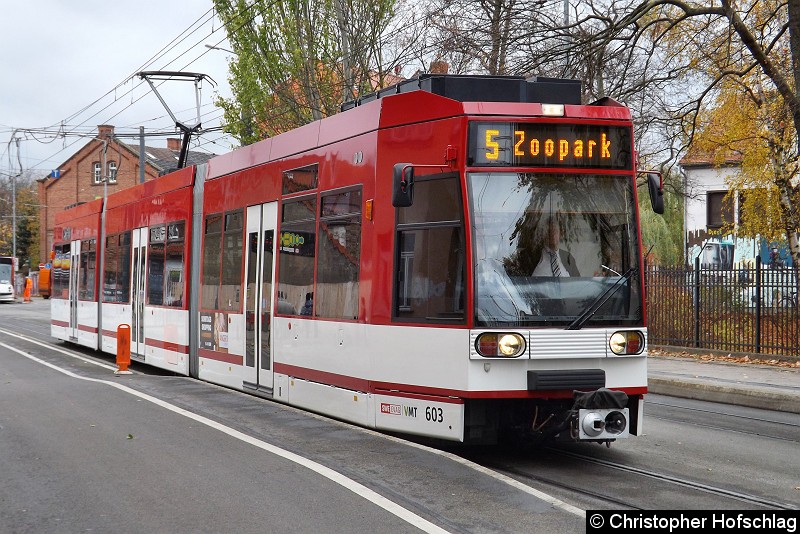 Bild: Als Linie 5 an der Haltestelle Grubenstraße.