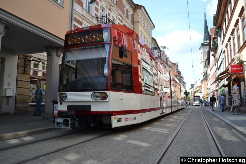 Bild: TW 601 in der Marktstraße.