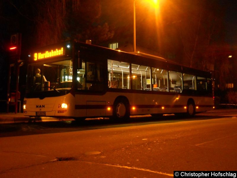 Bild: MAN 176 auf der Linie 9 in Daberstedt.
