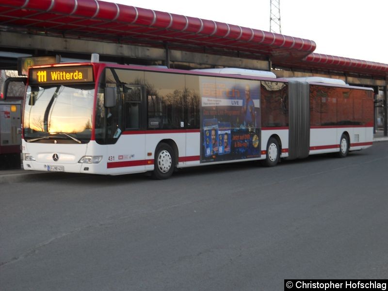 Bild: Bus 431 auf der Linie 111 am Europaplatz.