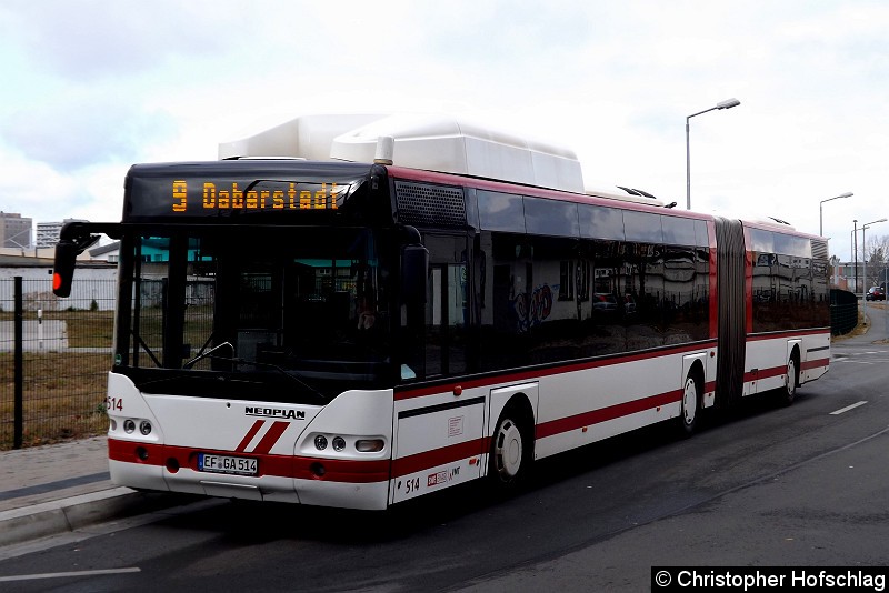 Bild: Haltestelle Nordbahnhof als Linie 9.