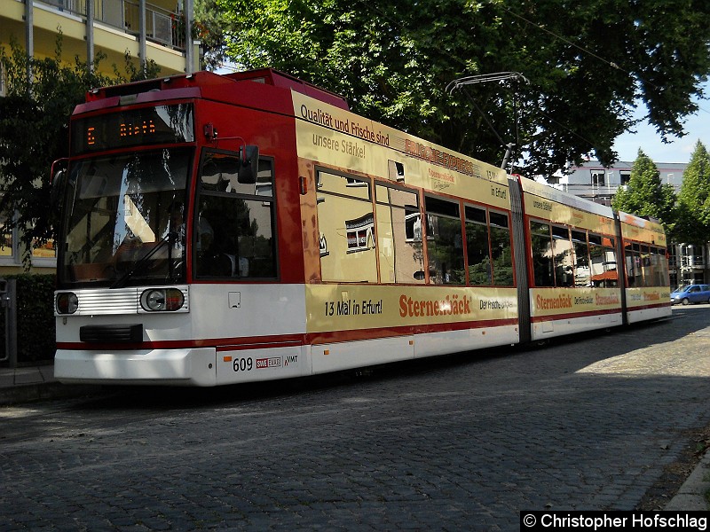 Bild: In der Steigerstraße als Linie 6.