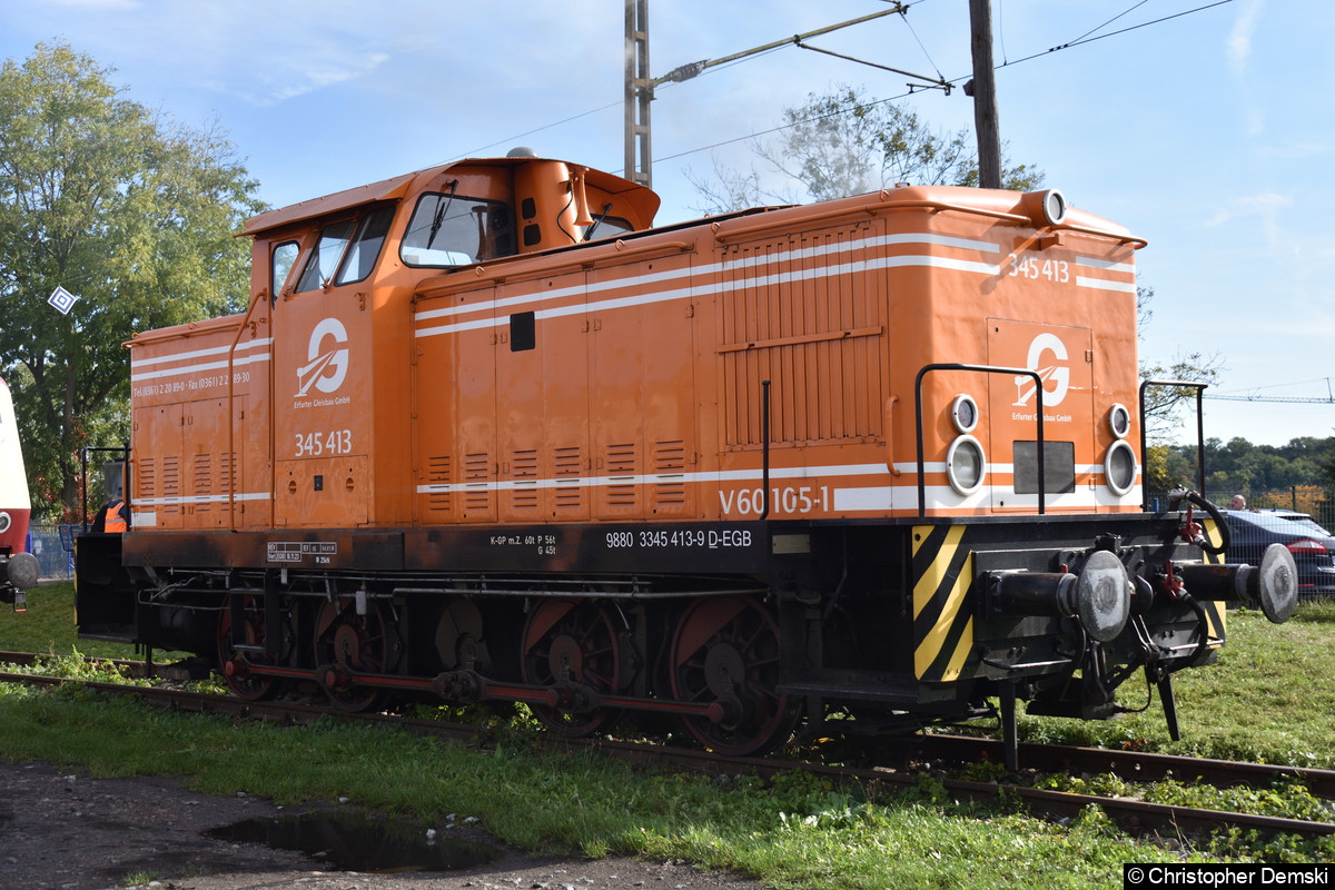 345 413(V 60 105-1) im BW Weimar.