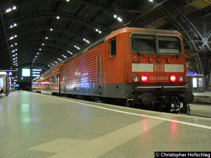 Bild: Als RB nach Weißenfels in Leipzig Hauptbahnhof.