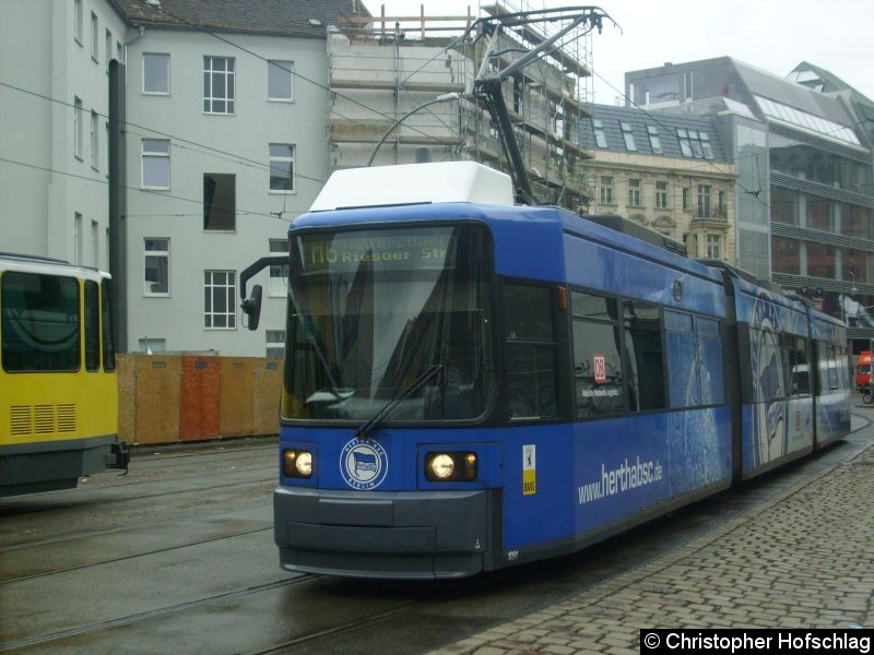 Bild: TW 1091 in der Großen Präsidentenstraße.