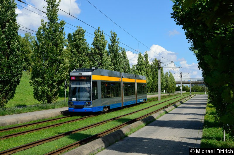 Bild: 1137 als Linie 16 kurz vor der Haltestelle S-Bf. Messe.