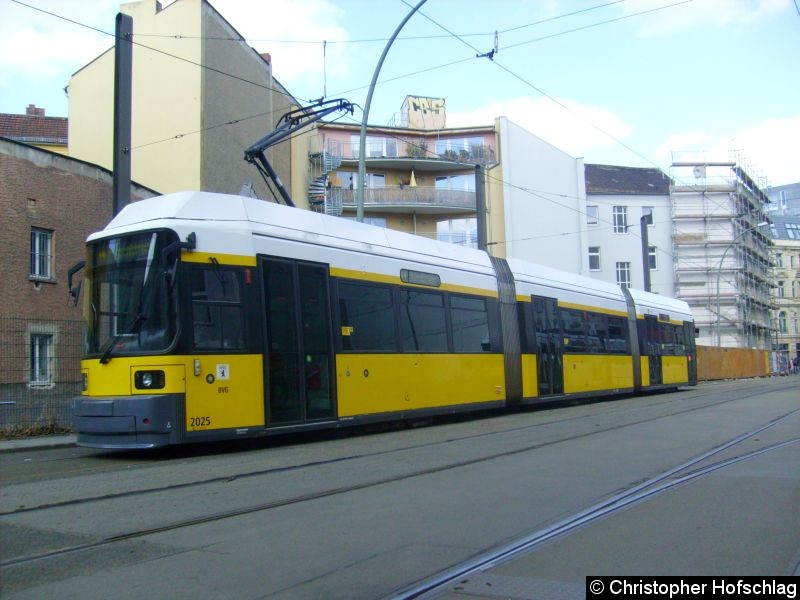 Bild: TW 2025 in der Großen Präsidentenstraße.