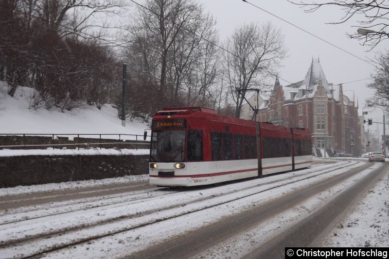 Bild: Als Linie 3 am Stadtparkkopf/Schillerstraße(B7).