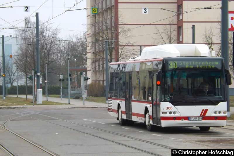 Bild: Bus 306 als Linie 30 in Rieth.