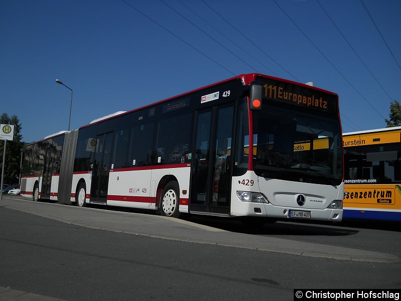 Bild: Bus 429 als Linie 111 am Europaplatz.