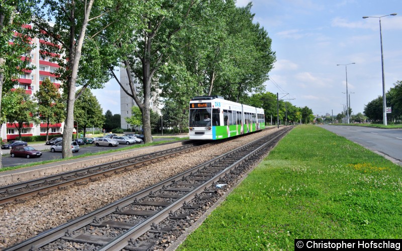 Bild: TW 611 in der Nordhäuser Straße.