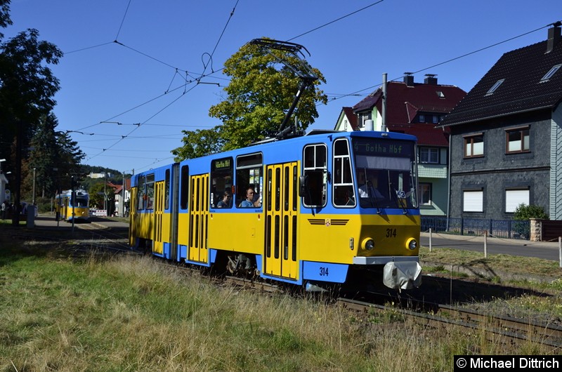 Bild: 314 verlässt Bad Tabarz.