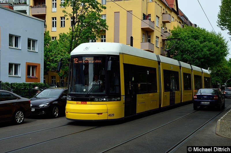 Bild: 4029 als Linie 12 in der Stahlheimer Str. kurz vor der Wichertstr.
