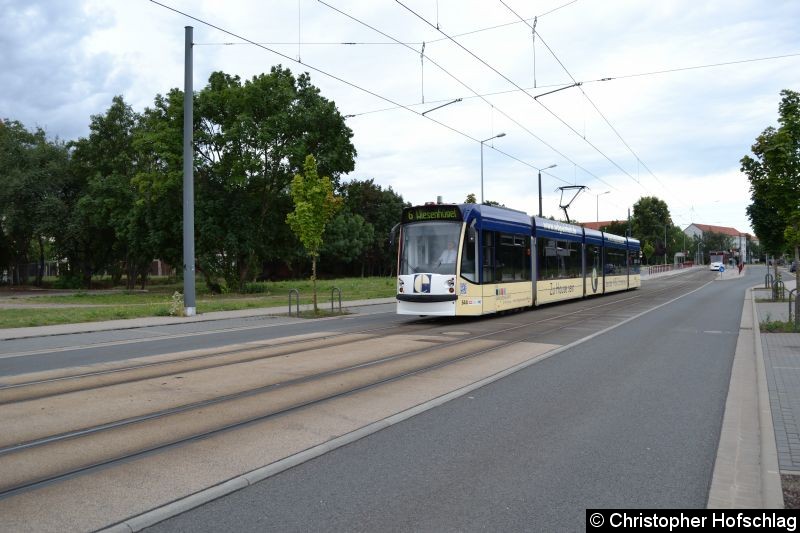 Bild: TW 644 als Linie 6 in der Vollbrachtstraße.