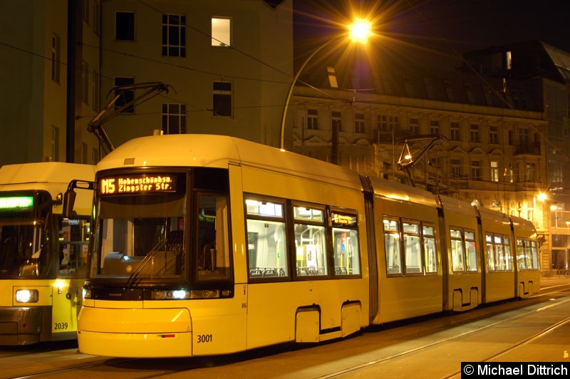 Bild: 3001 als Linie M5 in der Großen Präsidentenstr.