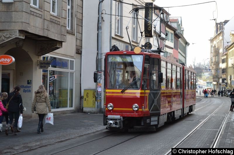 Bild: TW 512 in der Marktstraße in Richtung Anger.