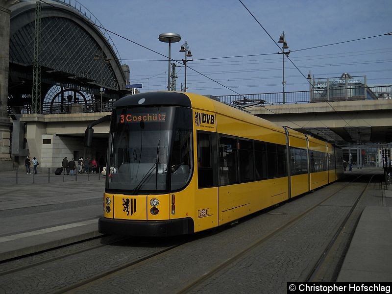 Bild: Auf der Linie 3 am Hauptbahnhof.