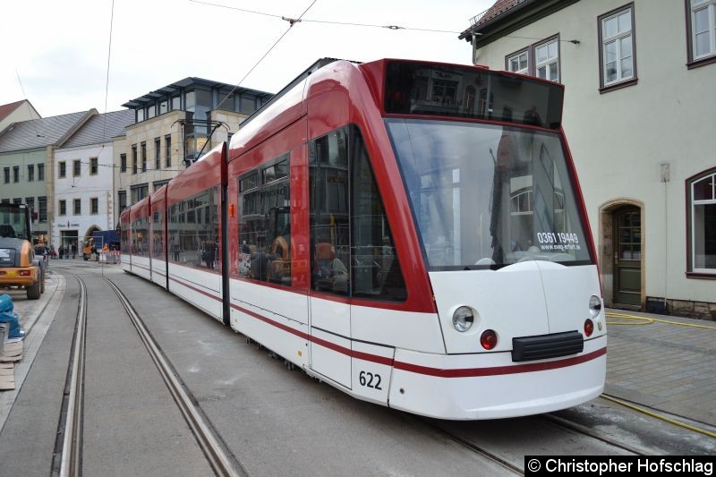 TW 622 auf der Schlösserbrücke, Bild: TW 622 auf der Schlösserbrücke,