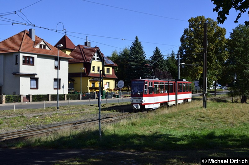 Bild: Wagen 307 erreicht als Fahrschule Bad Tabarz.