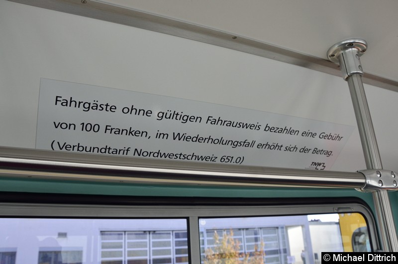 In der Schweiz ist Schwarzfahren etwas teurer als in Deutschland: 100 Franken.